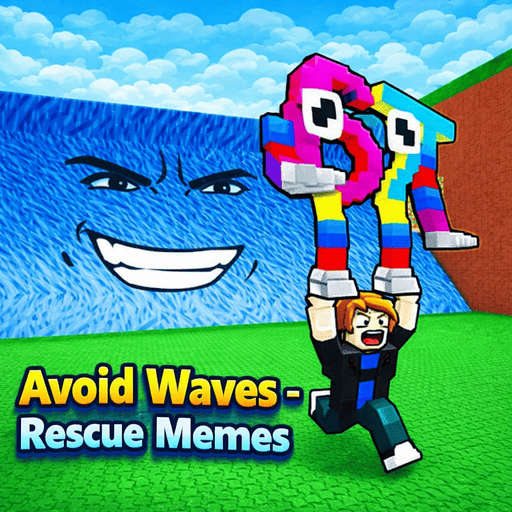 Play game Avoid Waves - Rescue Memes