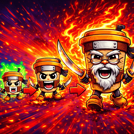 Play game Brainrot from baby to old man evolution