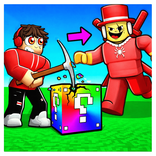 Play game Break Brainrot Lucky Blocks! Obby Tycoon 3D