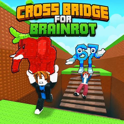 Play game Cross Bridge for Brainrot