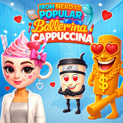 Play game From Nerd to Popular: Ballerina Cappuccina