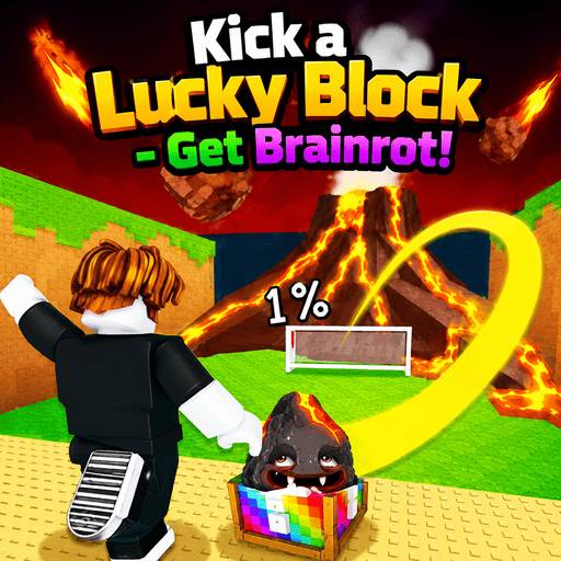 Play game Kick a Lucky Block - Get Brainrot!