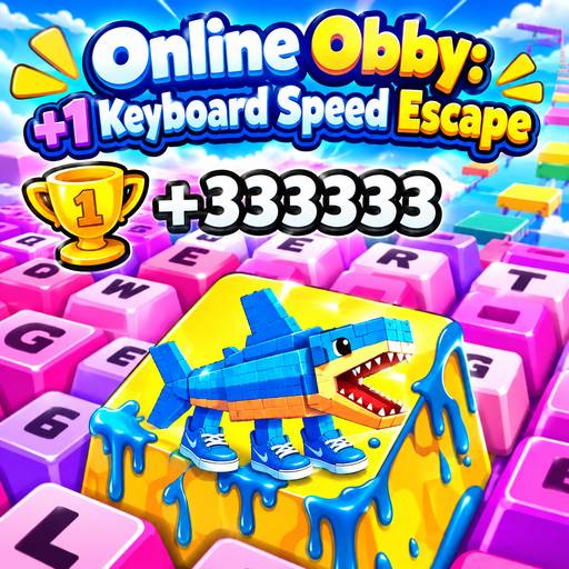 Play game Online Obby: +1 Keyboard Speed ​​Escape