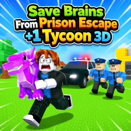 Play game Save Brains From Prison Escape +1 Tycoon 3D
