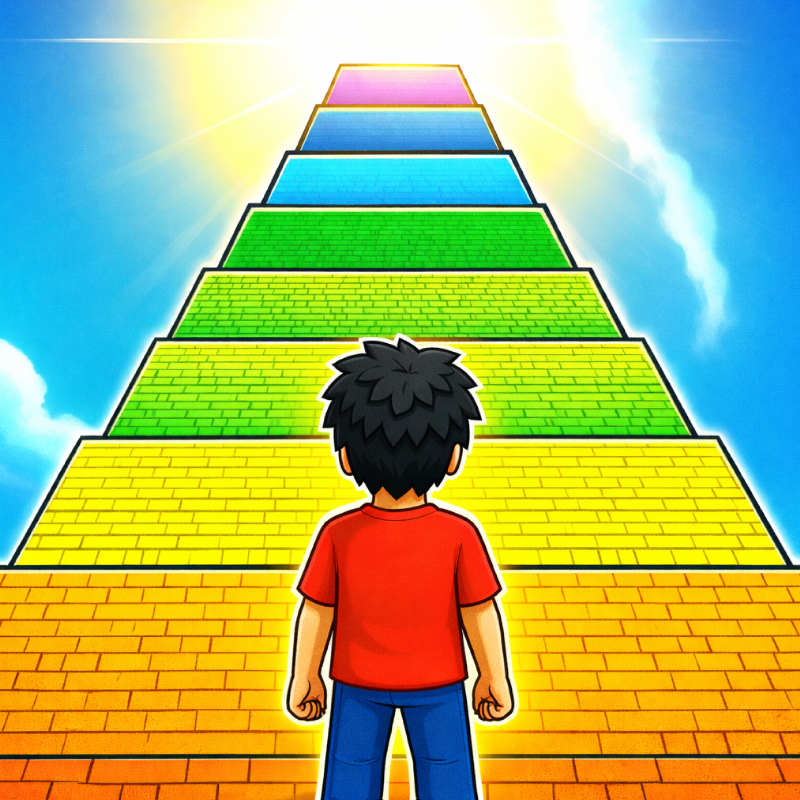 Play game Obby: +1 Jump per Click