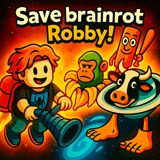 Play game Save brainrot - Robby!