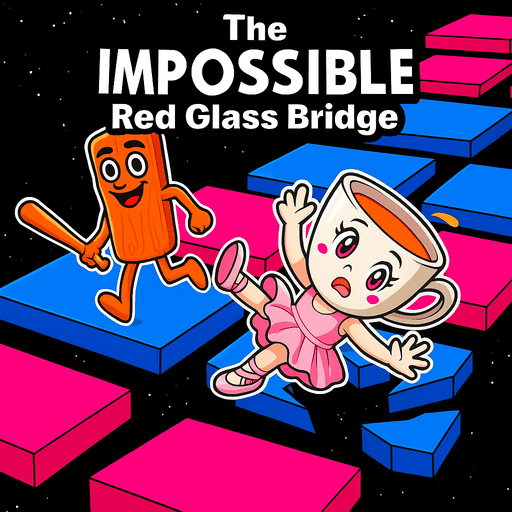 Play game THE IMPOSSIBLE Red Glass Bridge